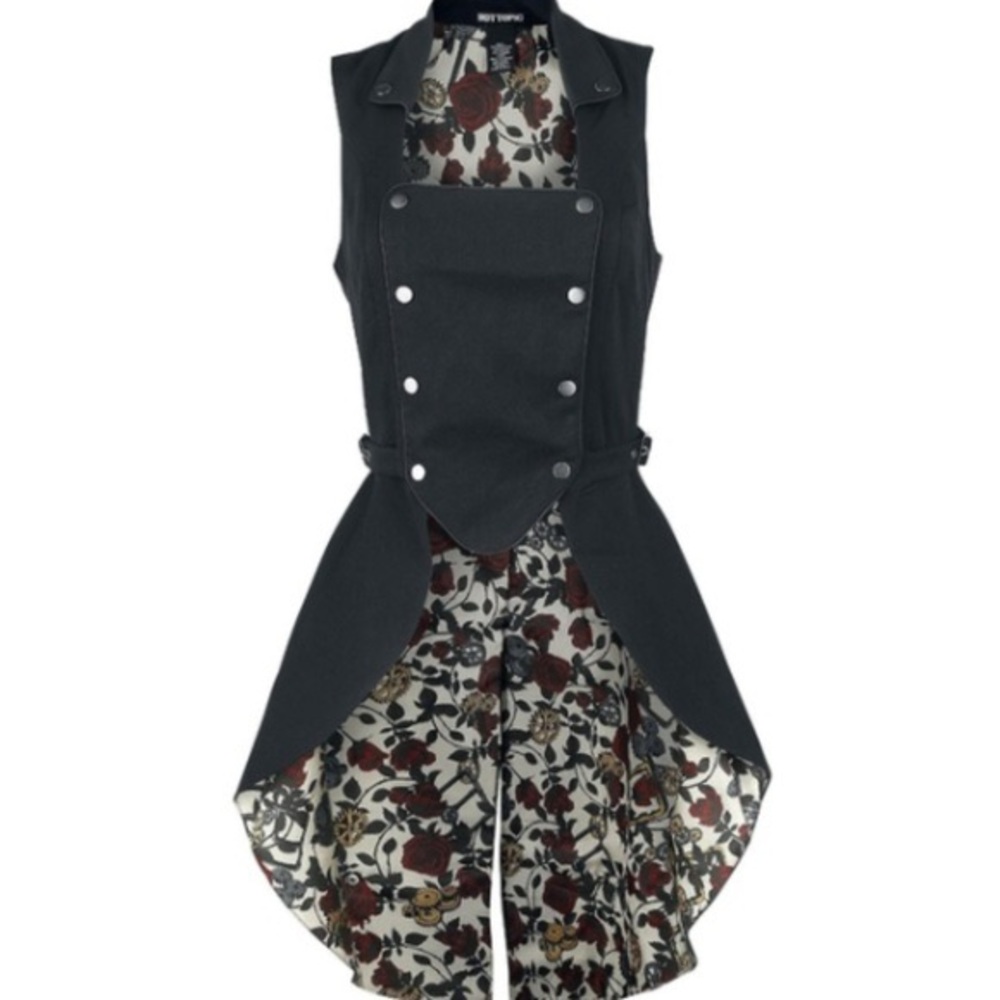 ☠️Cool Hot Topic Steam Punk Coat Vest☠️